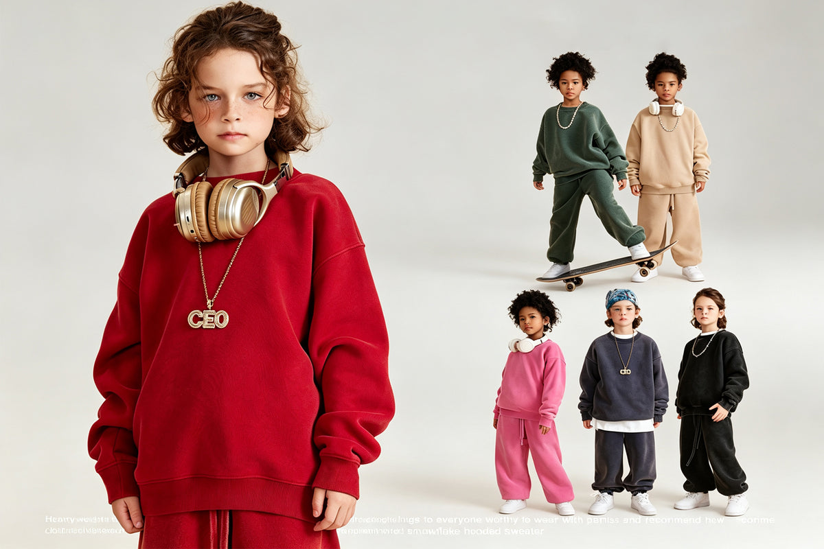 Unbranded model wearing kidswear