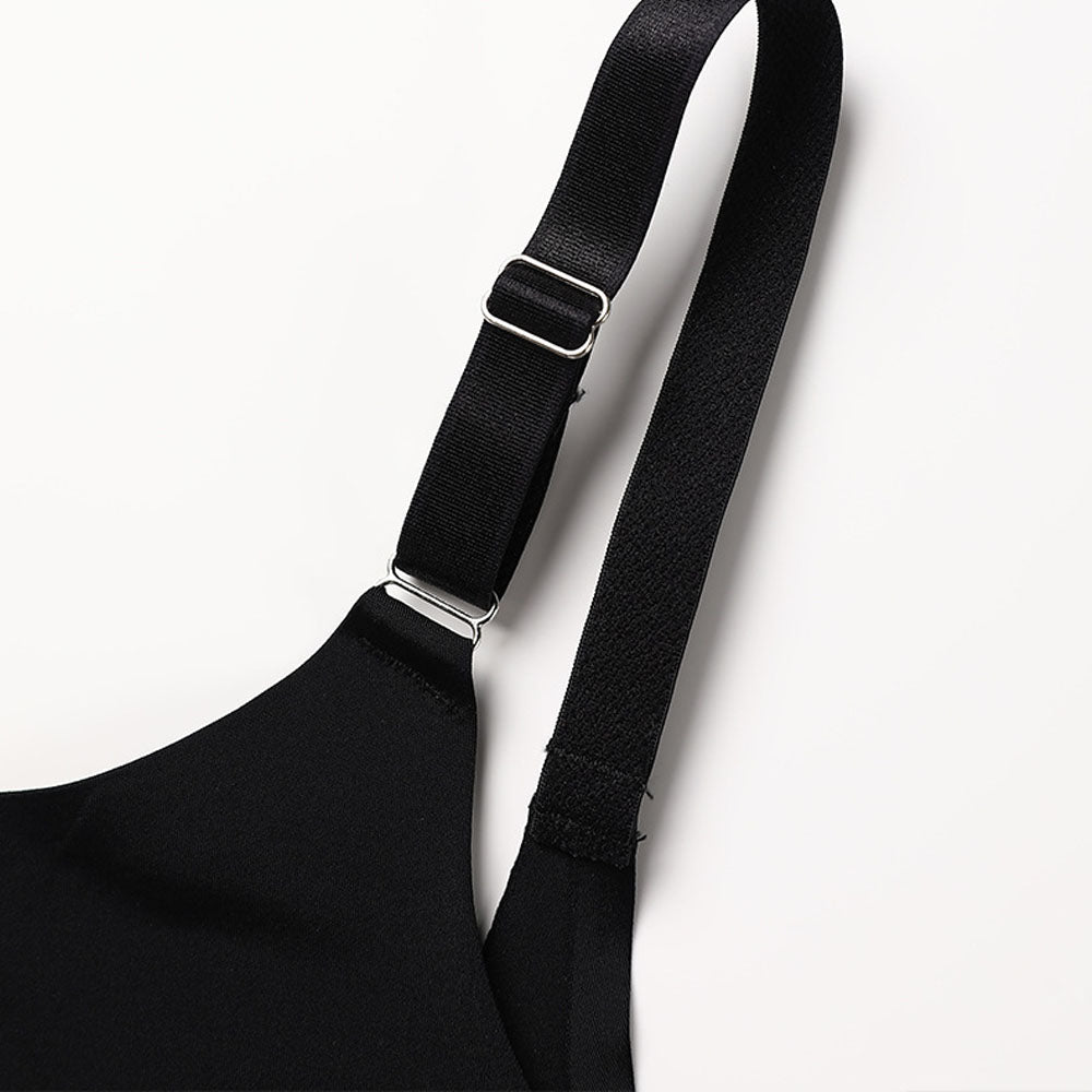 Women's Solid Color Sleeveless Bodysuit Abdominal Support Buttocks Lifting Adjustable Shoulder Strap Cotton Crotch