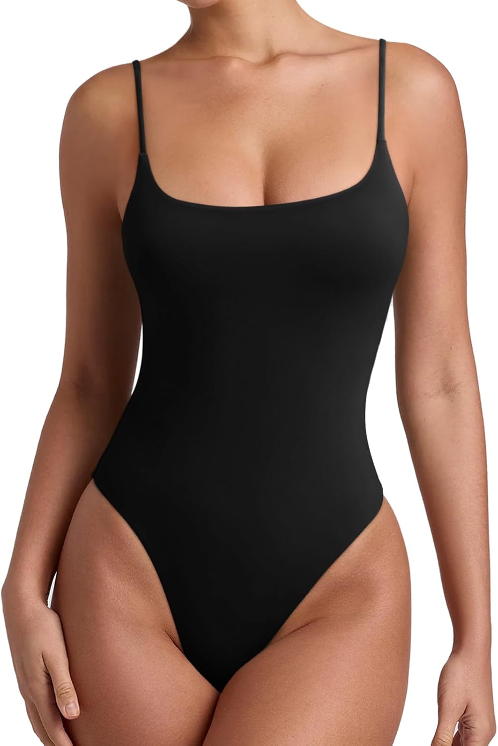 Women Sexy Cami Square Neck Bodysuit