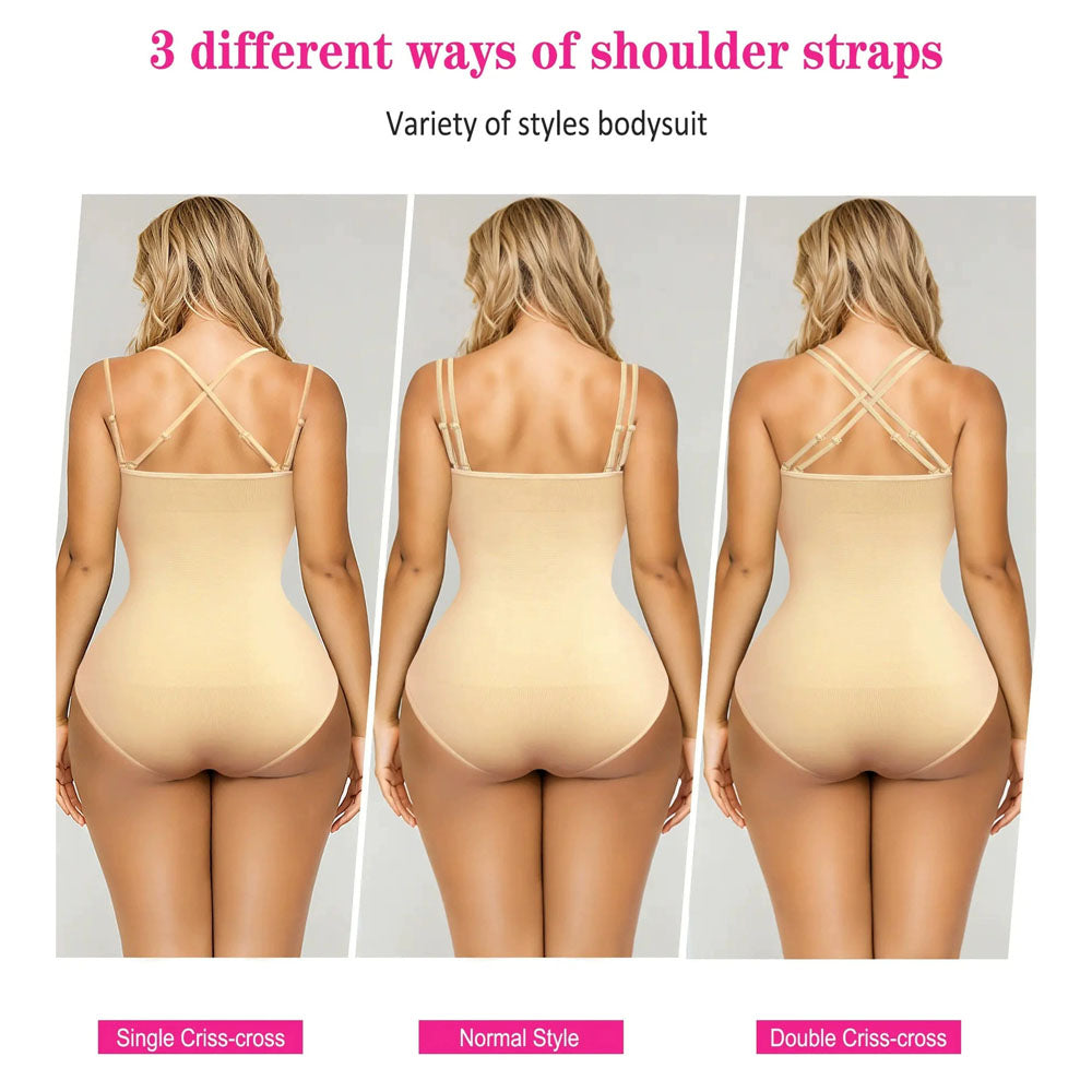 Women Shapewear Tummy Control Bodysuit Seamless Sculpting Snatched Waist Body Suit Brief