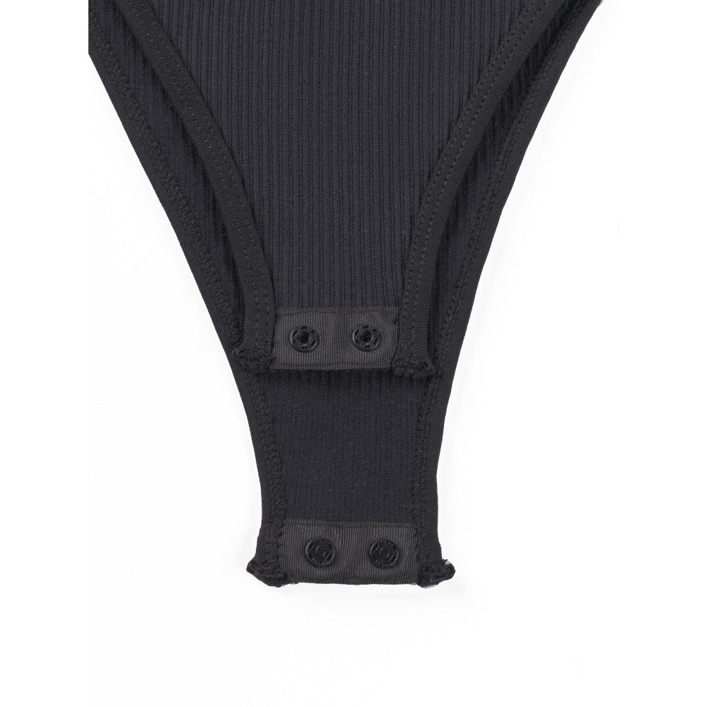 Womens Fitness Wear Bodysuits Stretchy Underwear Sexy Ribbed Square Neck Sleeveless Stretchy Tank Tops Bodysuits Soft Lady