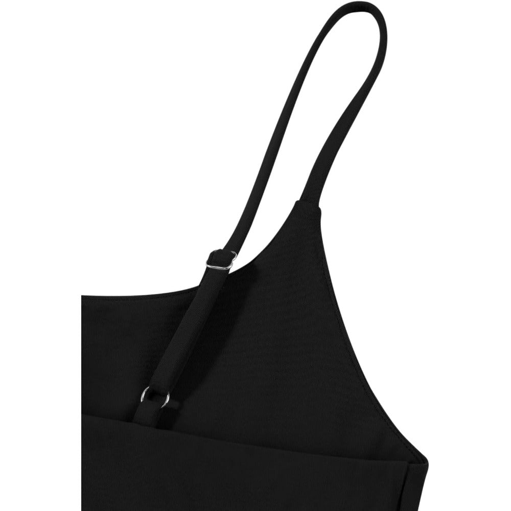 Women Sexy Cami Square Neck Bodysuit