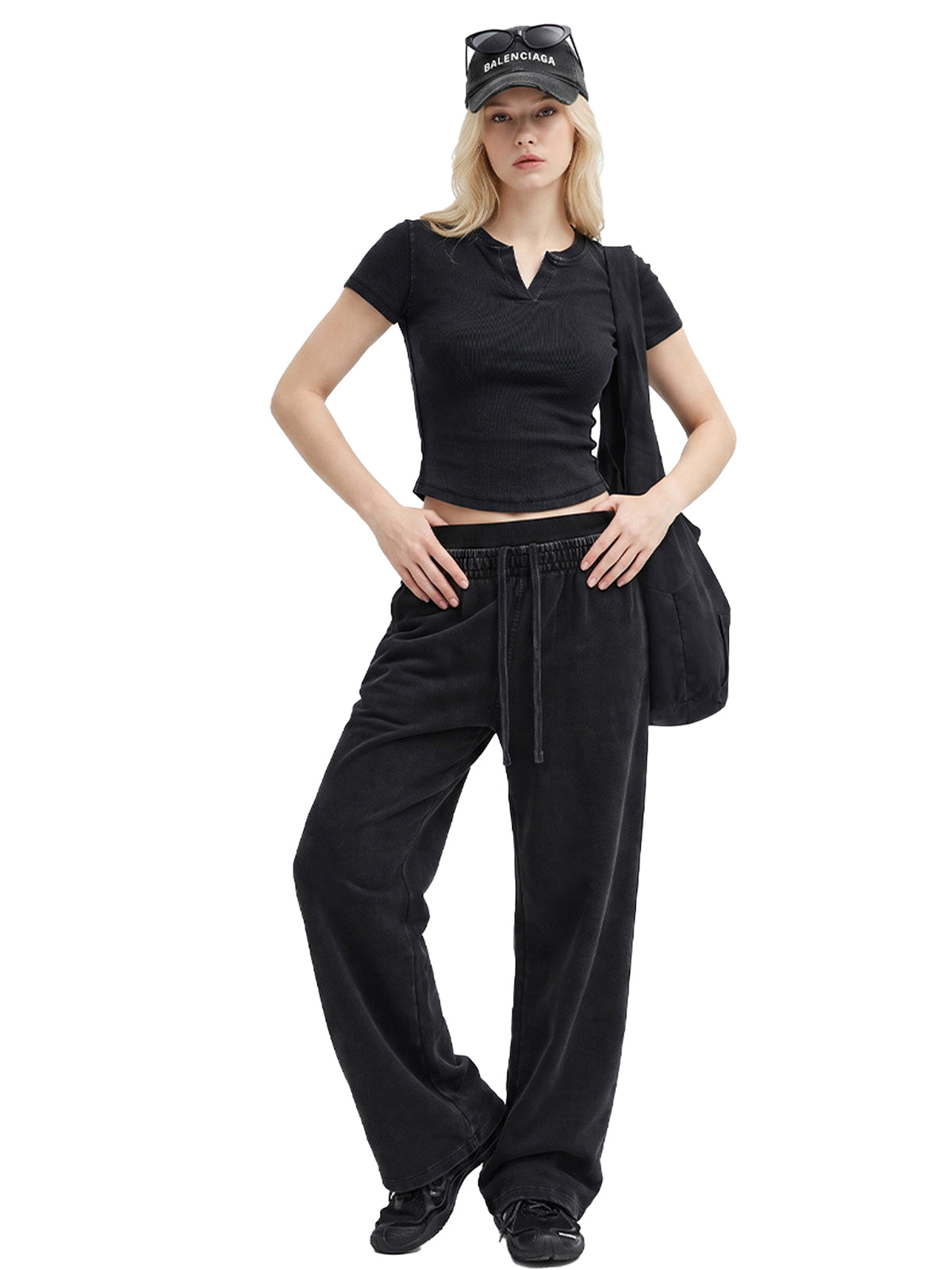 2 Piece Set Women, Short Sleeve and Pants Set for Daily Wear Travel Street