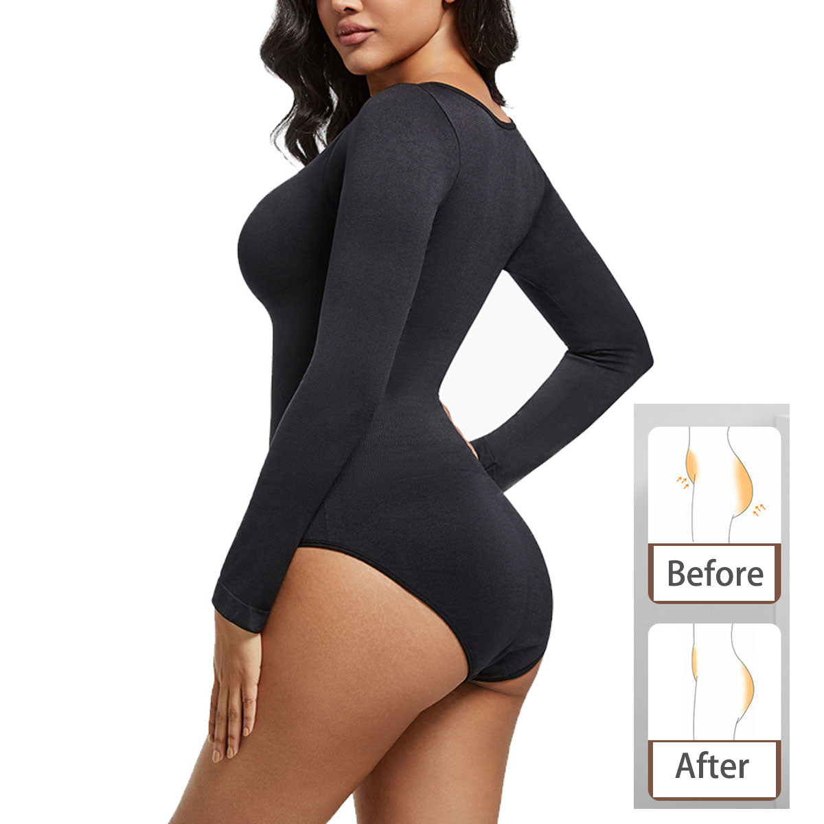 Women's Bodysuits Sexy Seamless knitting T Shirt One Piece V Neck Long Sleeve Bodysuits