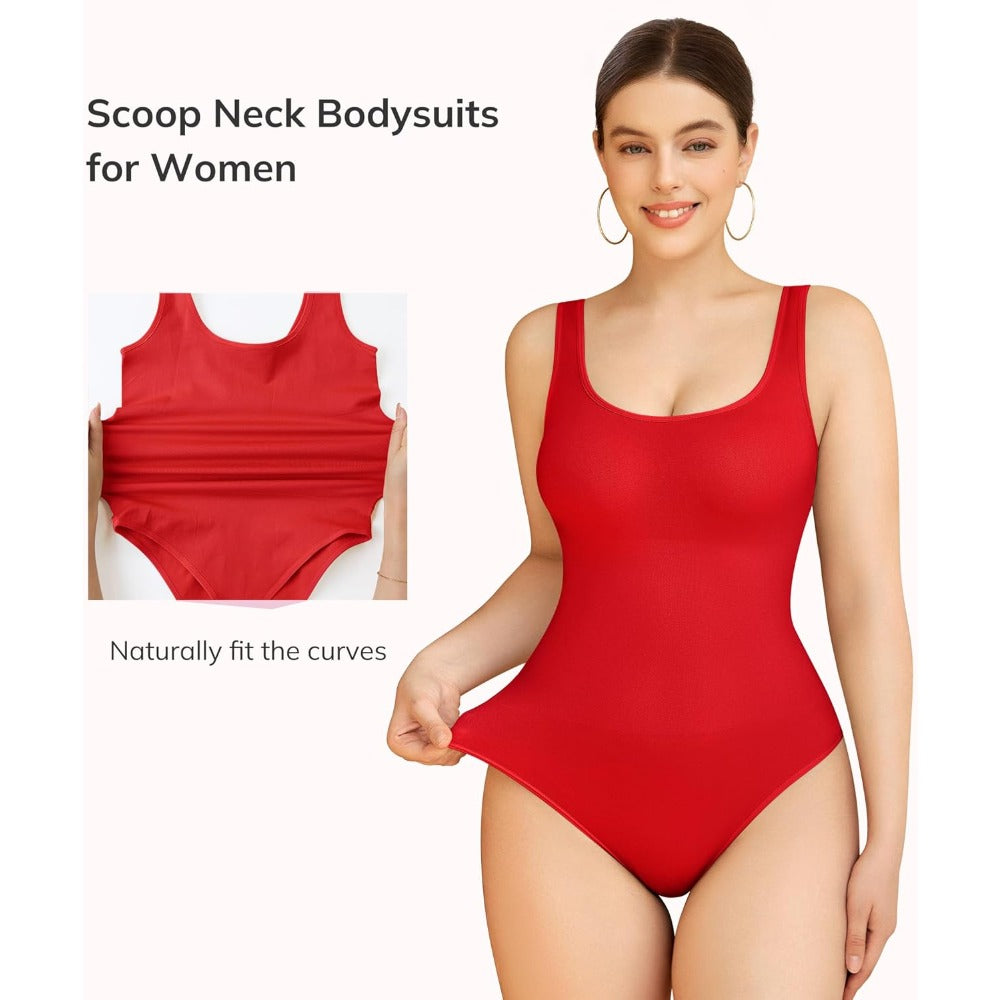 Bodysuits for Women Scoop Neck Body Suits