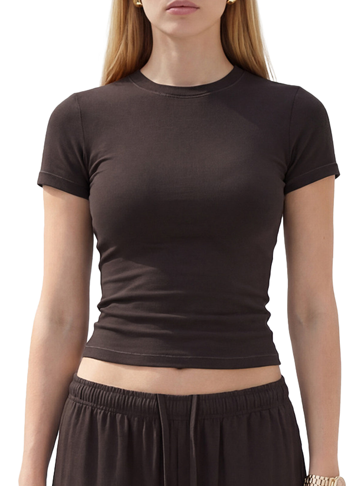 Women's Regular-Fit Short-Sleeve Crewneck T-Shirt