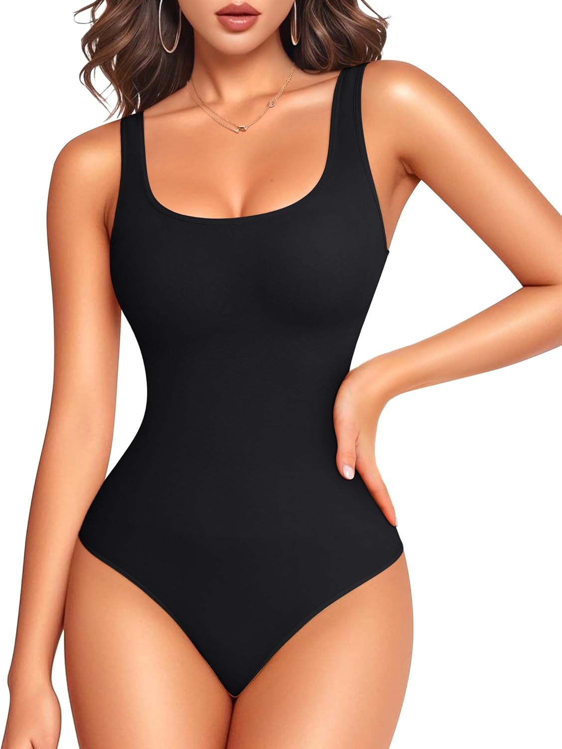 Bodysuits for Women Scoop Neck Body Suits