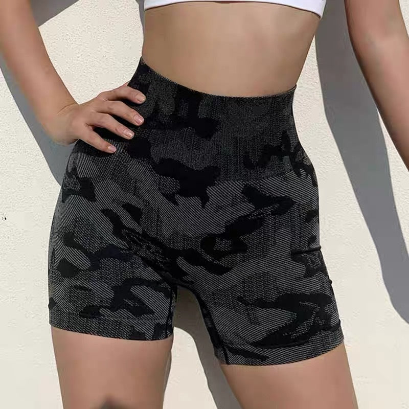 Sports Shorts Women's High Waist Fitness Training Pants and Cycling Pants