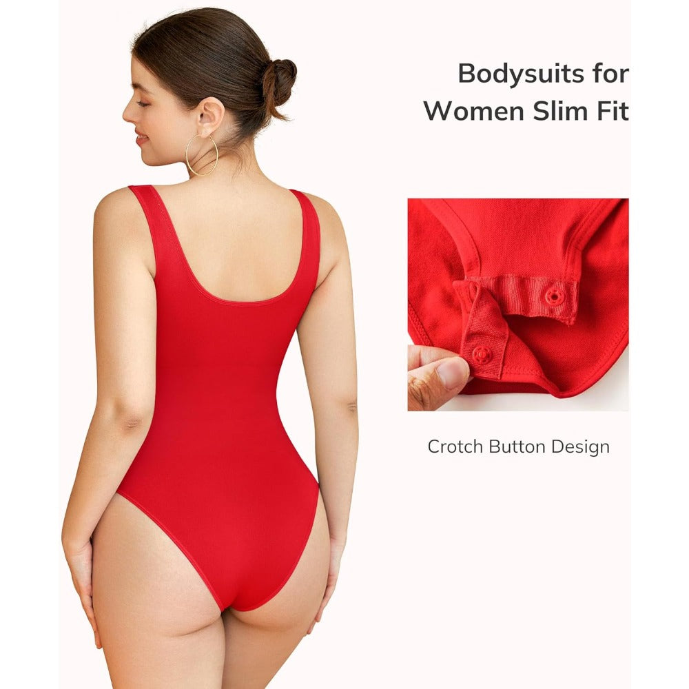 Bodysuits for Women Scoop Neck Body Suits